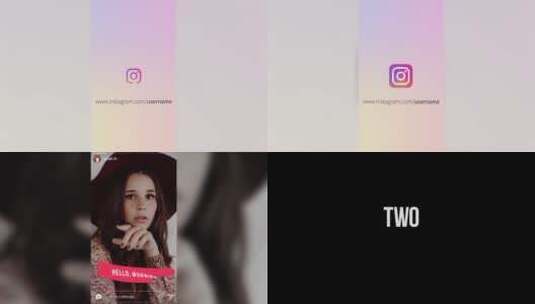 Instagram故事包炫酷清新动感AE模板高清AE视频素材下载