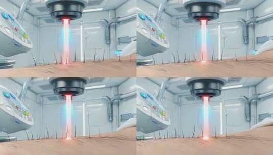 激光脱毛医疗场景素材高清在线视频素材下载