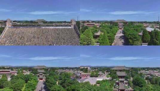 辽宁锦州义县奉国寺辽代古塔古建筑高清在线视频素材下载