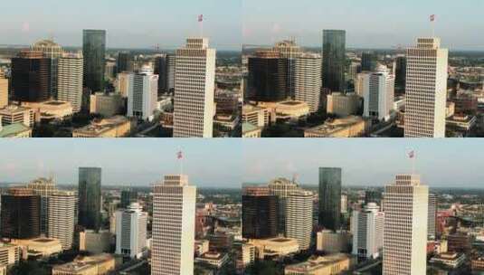 航拍城市建筑景观高清在线视频素材下载