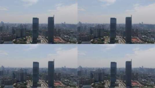 湖南长沙城市在建高楼航拍高清在线视频素材下载