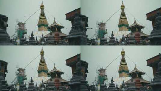 寺庙宗教建筑高清在线视频素材下载