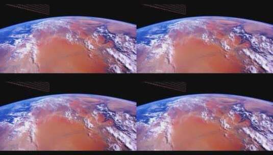 国际空间站拍摄的地球照片高清在线视频素材下载