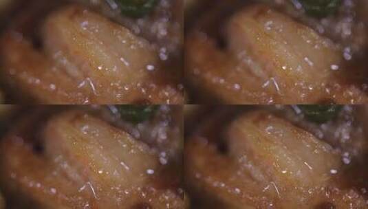 国宴美食豆腐酿肉高清在线视频素材下载