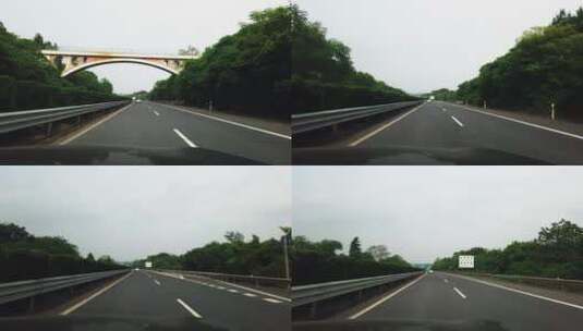 高速公路上汽车驾驶第一视角高清在线视频素材下载