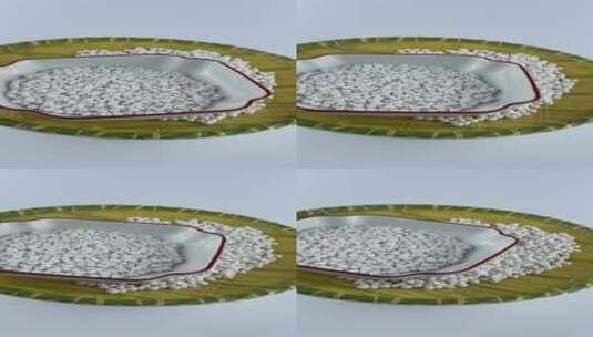 西米转盘静物视频高清在线视频素材下载