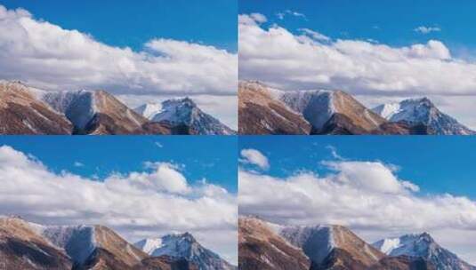 西藏业拉雪山高清在线视频素材下载
