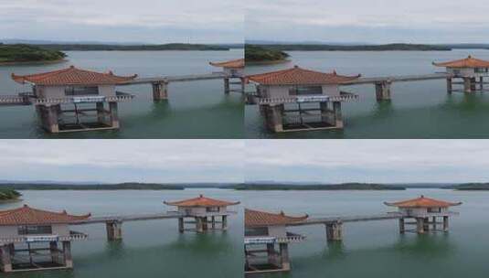 湖光山色自然风光航拍高清在线视频素材下载