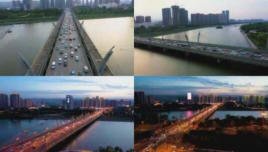 山西省太原市南内环桥航拍摄影4K高清在线视频素材下载