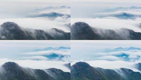 衡山平流雾延时高清在线视频素材下载