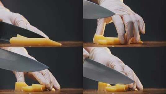 奶酪 芝士 美食 西餐 奶制品 特写高清在线视频素材下载