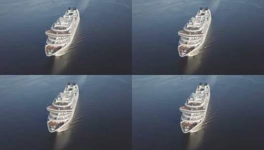豪华邮轮 度假 远洋 客轮 客船 海上 大船高清在线视频素材下载