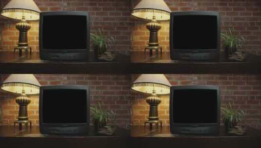 家庭环境老电视（带通道） (2)高清在线视频素材下载