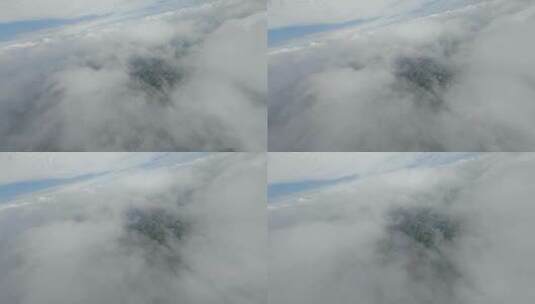 穿云俯瞰高铁穿越机航拍高清在线视频素材下载