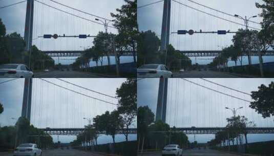 湖南岳阳洞庭湖大桥第一视角实拍高清在线视频素材下载