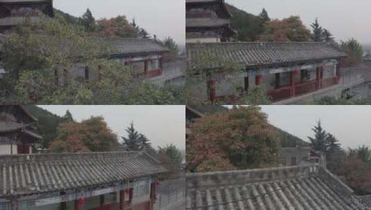 龙门石窟夜景航拍香山寺洛阳景点文化高清在线视频素材下载