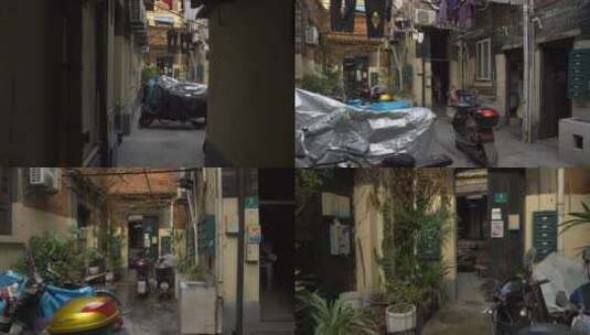 老上海的街道，弄堂高清在线视频素材下载