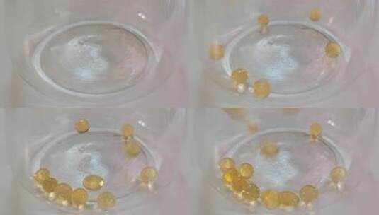 精华分子胶囊珠子 实验室  维生素颗粒高清在线视频素材下载