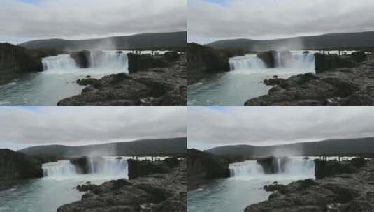 冰岛瀑布美景高清在线视频素材下载