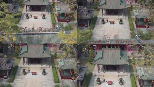 广州南海神庙航拍高清在线视频素材下载