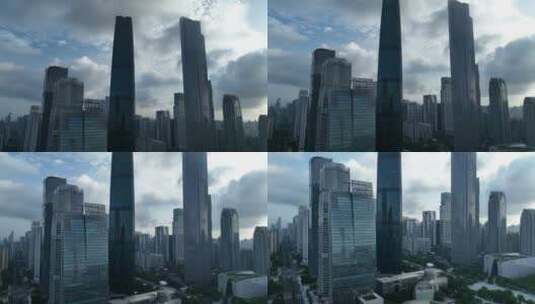 广州珠江新城CBD航拍空镜高清在线视频素材下载