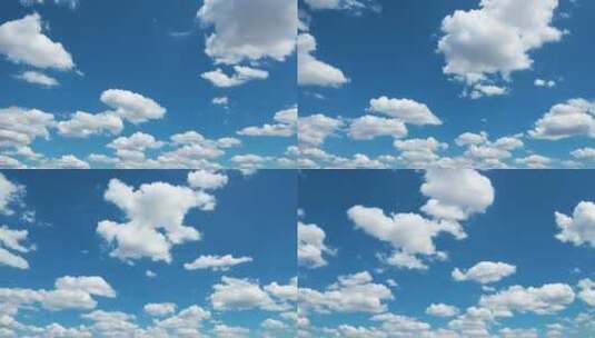 延时蓝天白云 延时云朵 蓝天白云 天空高清在线视频素材下载