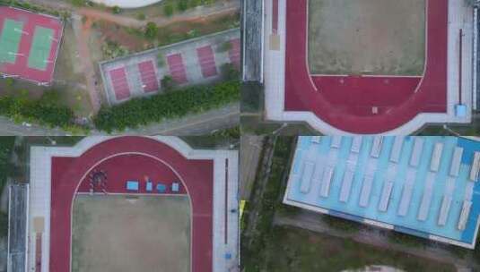 海南师范大学桂林洋新校区校园航拍视频素材高清在线视频素材下载