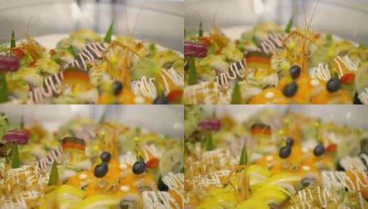 各类海鲜寿司2高清在线视频素材下载