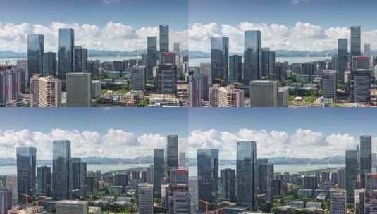 深圳南山科技园软件航拍视频高清在线视频素材下载