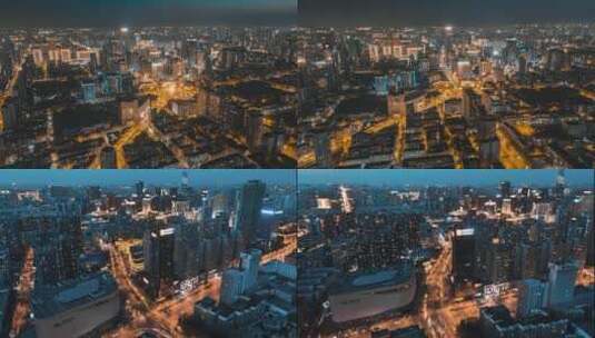 4k城市夜景航拍风光高清高清在线视频素材下载