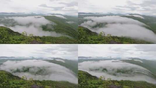 山脉上的云层飘动高清在线视频素材下载