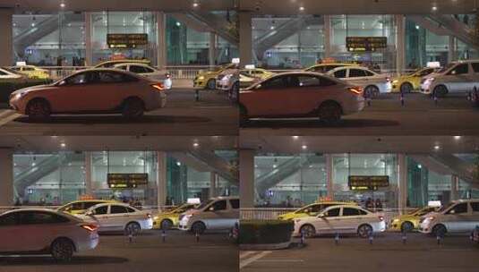 机场出租车高清在线视频素材下载