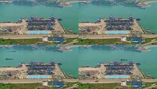 长江港口码头物流运输高清在线视频素材下载