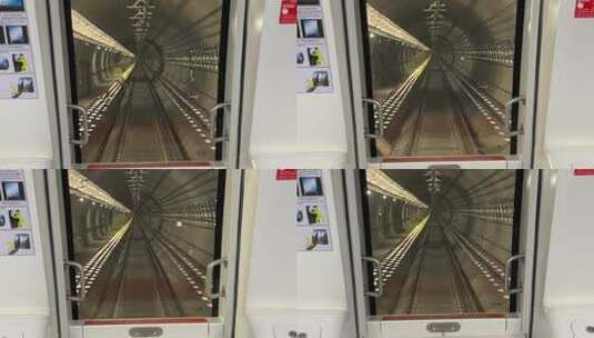 4K高清实拍地铁在隧道内高速前进高清在线视频素材下载