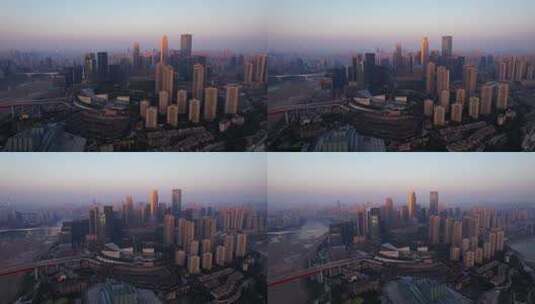 重庆地标航拍高清在线视频素材下载
