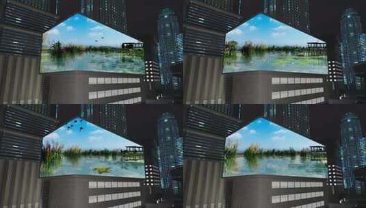 稻田漫游裸眼3d（可定制）高清在线视频素材下载