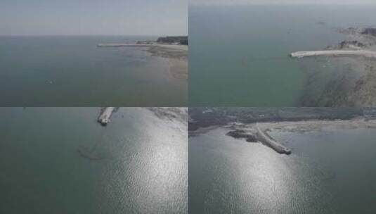 海边环绕拍摄海岸高清在线视频素材下载