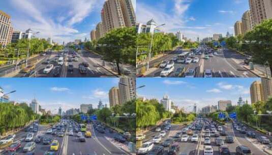 北京金融街延时摄影高清在线视频素材下载
