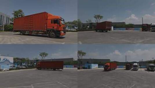 高清实拍大货车交通卡车运输高清在线视频素材下载