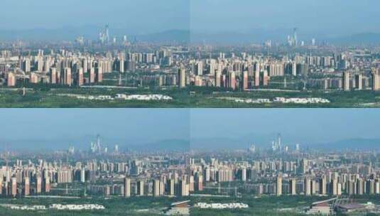 北京 城市天际线 清晨 航拍 国贸 CBD高清在线视频素材下载