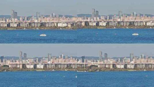 秋天昆明航拍高清在线视频素材下载