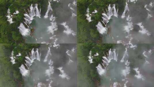 广西德天跨国瀑布高清在线视频素材下载