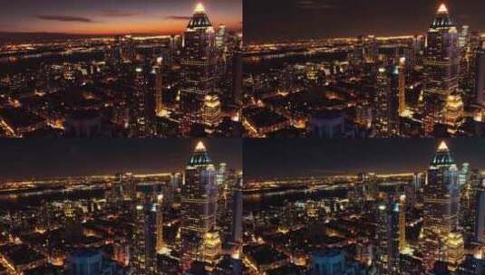 4K城市夜景入夜1高清在线视频素材下载