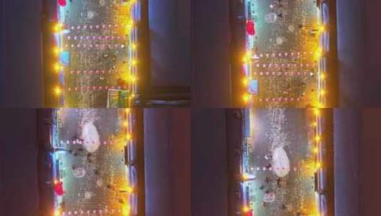 中国黑龙江哈尔滨老道外中华巴洛克夜景航拍高清在线视频素材下载