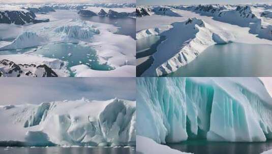 极地冰川雪景高清在线视频素材下载