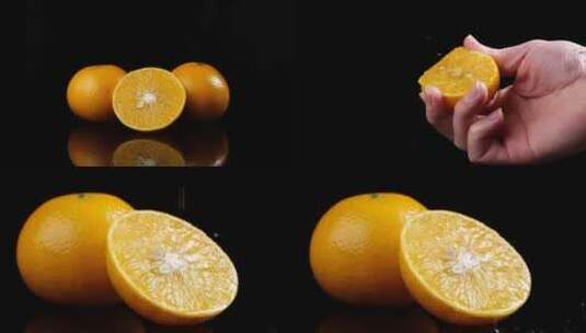 升格皇帝柑橙子脐橙爆汁新鲜水果[高清在线视频素材下载