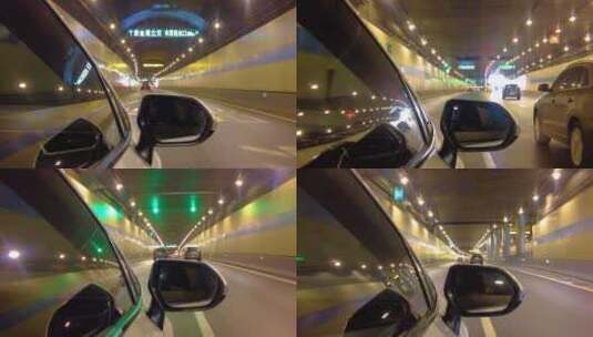汽车在隧道里行驶视频素材高清在线视频素材下载