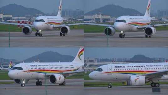 8K深圳宝安飞机场客机13高清在线视频素材下载