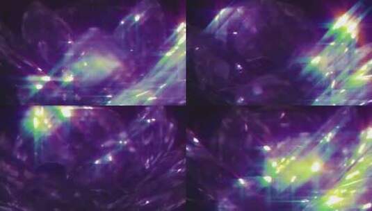 旋转发光紫色水晶电影背景高清在线视频素材下载