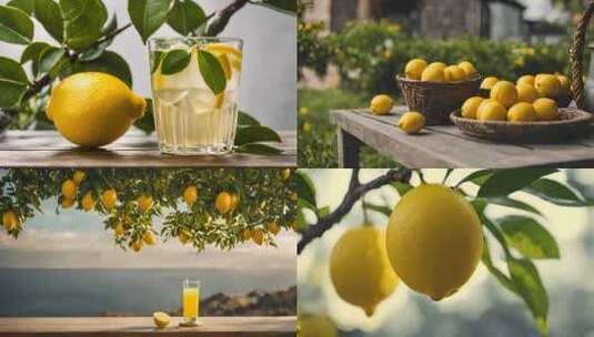 柠檬 柠檬树高清在线视频素材下载